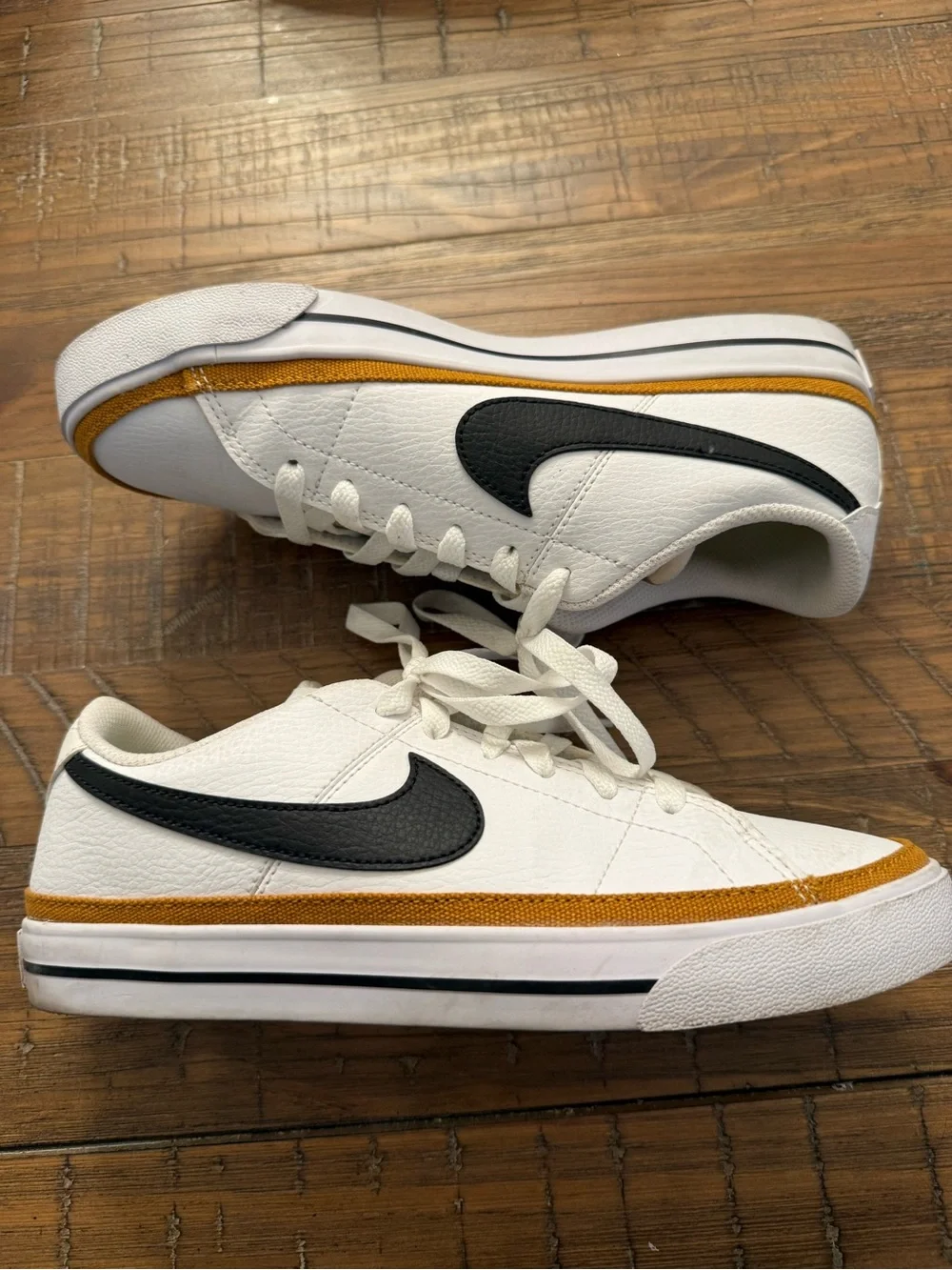 Nike Court Legacy Next Nature White Black Wheat Sneakers Women’s Size 8 - Picture 2 of 7